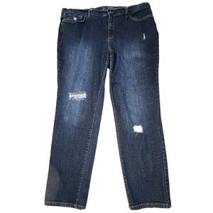 Denim & Co. Women's Jeans Sz 18WT Tall Classic Denim Straight Blue A305606
